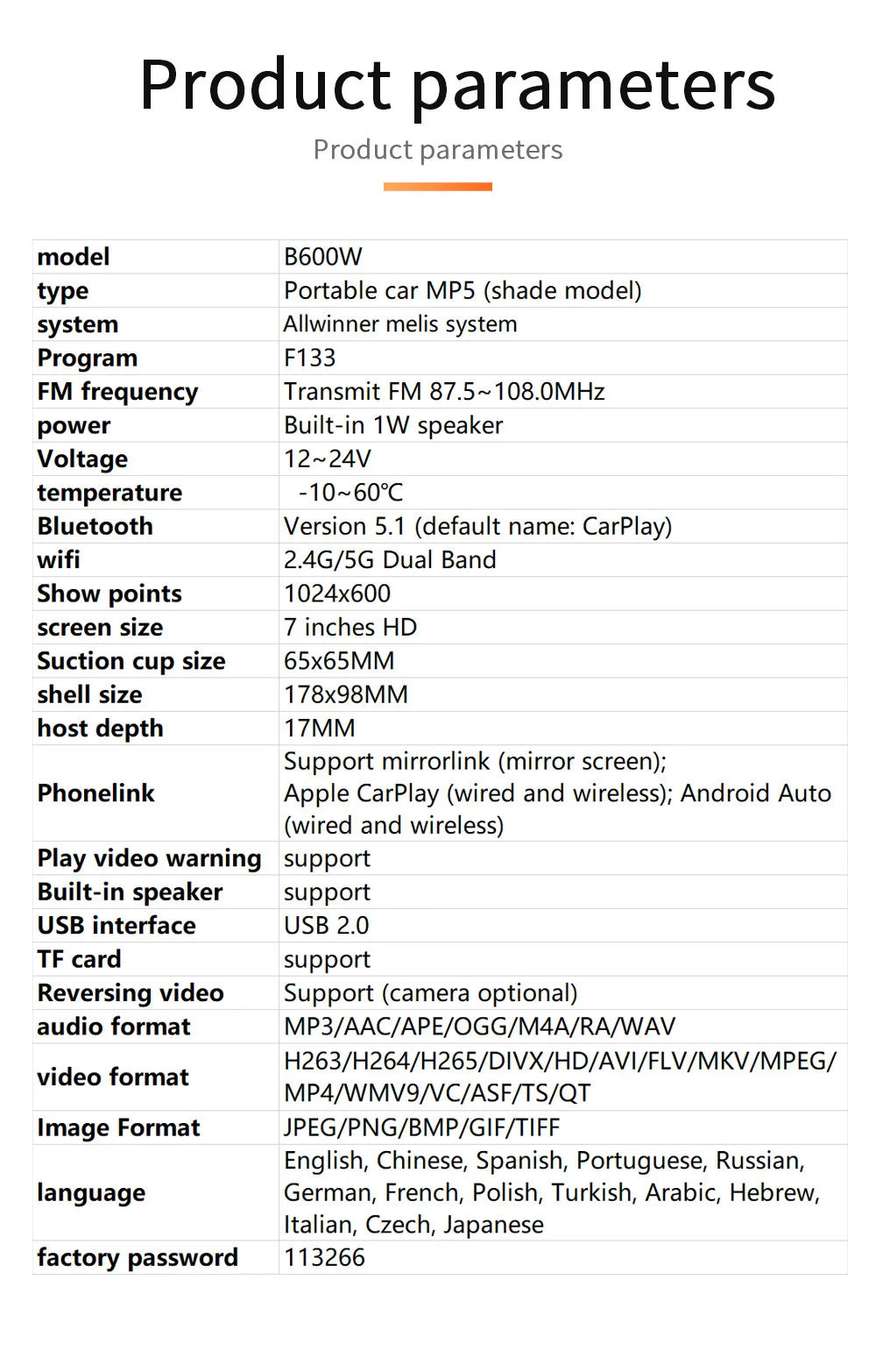 Auto Car Play Radio Wi-Fi GPS Bluetooth Multimédia