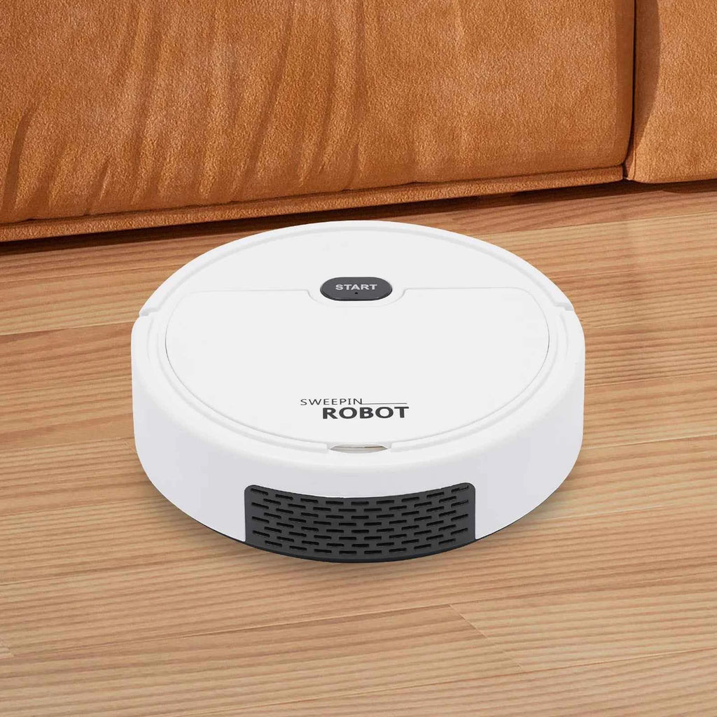 Mini Robot Aspirateur 3-en-1 — Balaie, Aspire, Lave