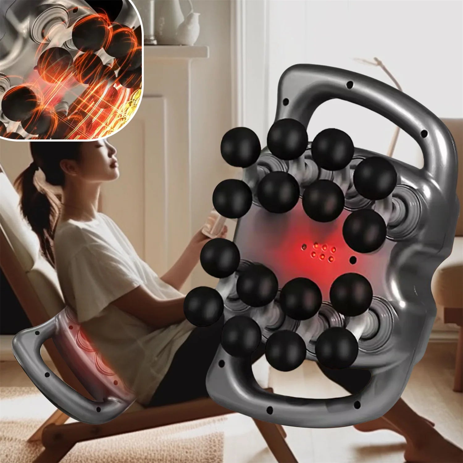 💥 Pistolet de Massage Ultra Puissant 8/16 Têtes  💆‍♂️🔥