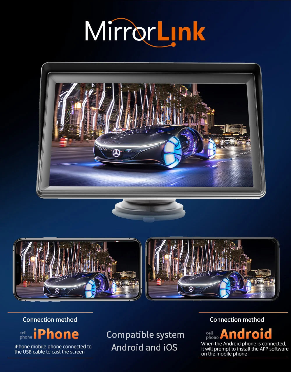 Auto Car Play  Radio Wi-Fi GPS Bluetooth Multimédia