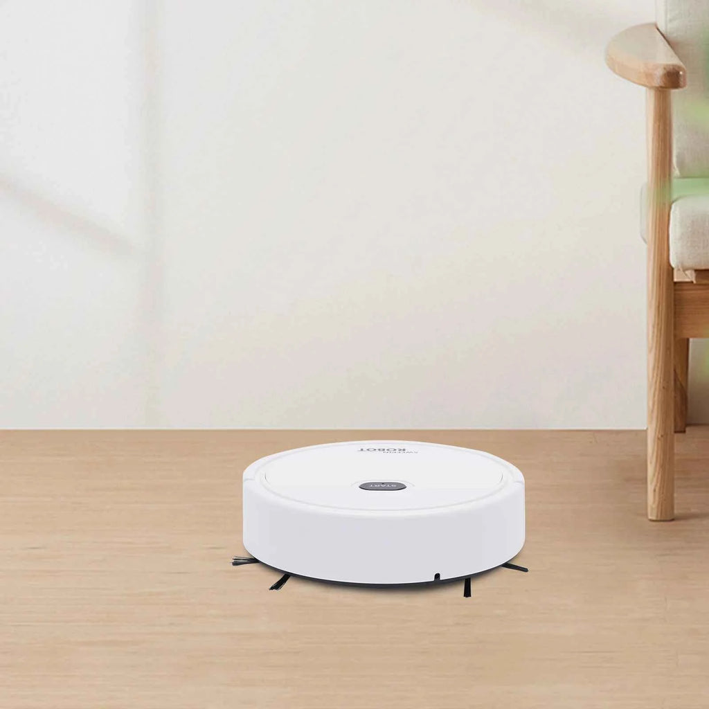 Mini Robot Aspirateur 3-en-1 — Balaie, Aspire, Lave