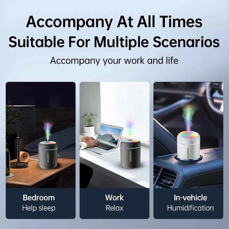 Mini Humidificateur & Diffuseur d'Arômes USB — Ambiance Apaisante