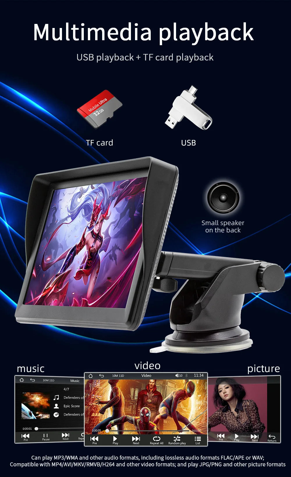 Auto Car Play  Radio Wi-Fi GPS Bluetooth Multimédia