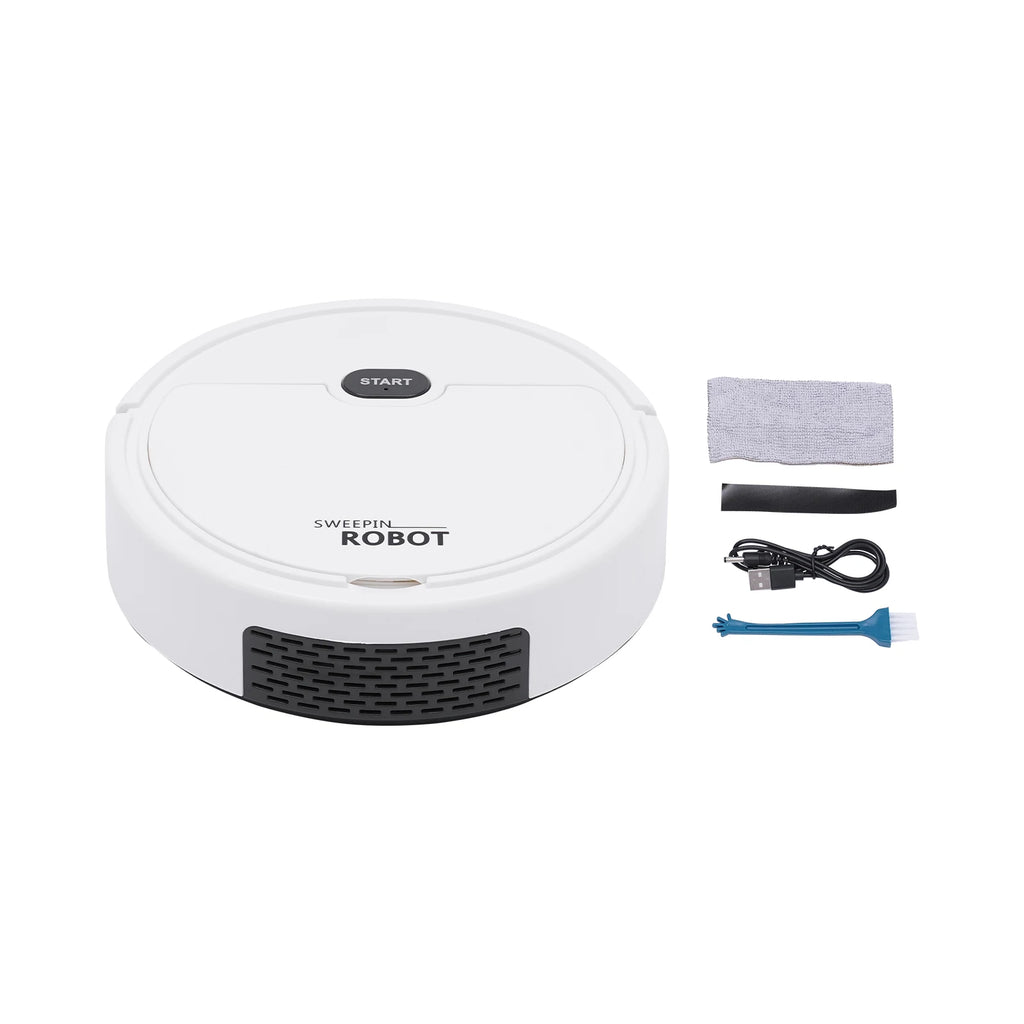 Mini Robot Aspirateur 3-en-1 — Balaie, Aspire, Lave - Hyprotech