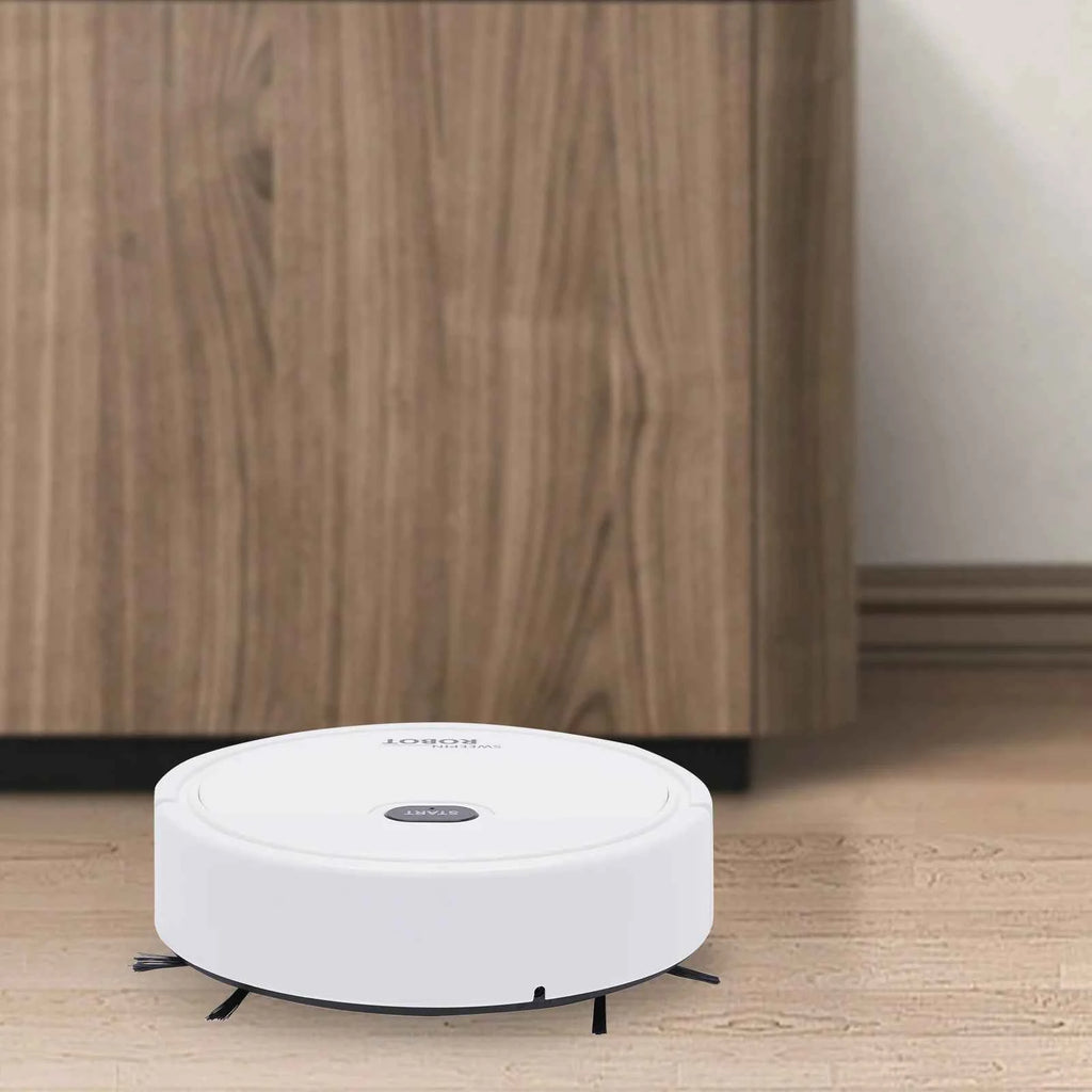 Mini Robot Aspirateur 3-en-1 — Balaie, Aspire, Lave